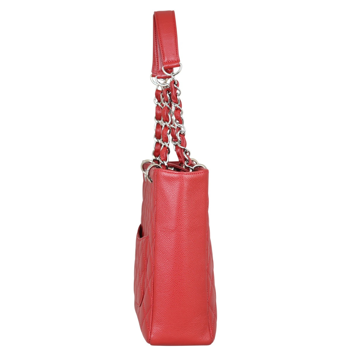 Chanel Petite Shopping Tote Side
