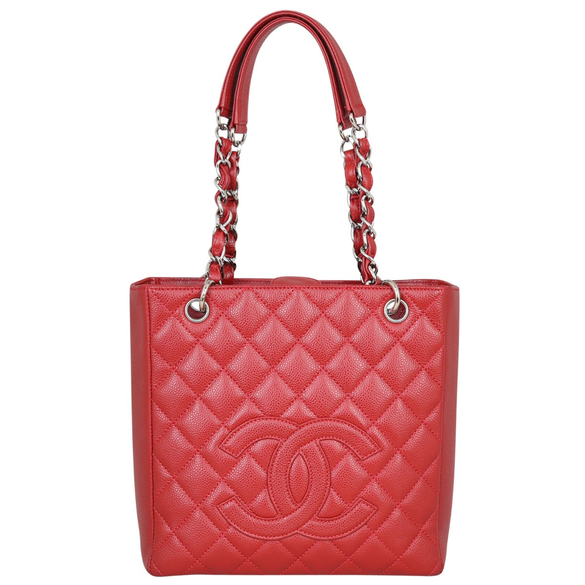 Chanel Petite Shopping Tote Front
