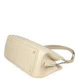 Chanel CC Chevron Shopping Tote Corner
