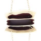 Chanel CC Chevron Shopping Tote Whole interior
