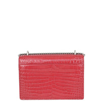 Saint Laurent Sunset Mini Croc-Embossed Back
