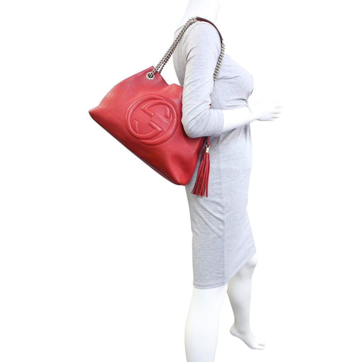 Gucci Soho Chain Shoulder Bag Medium Mannequin
