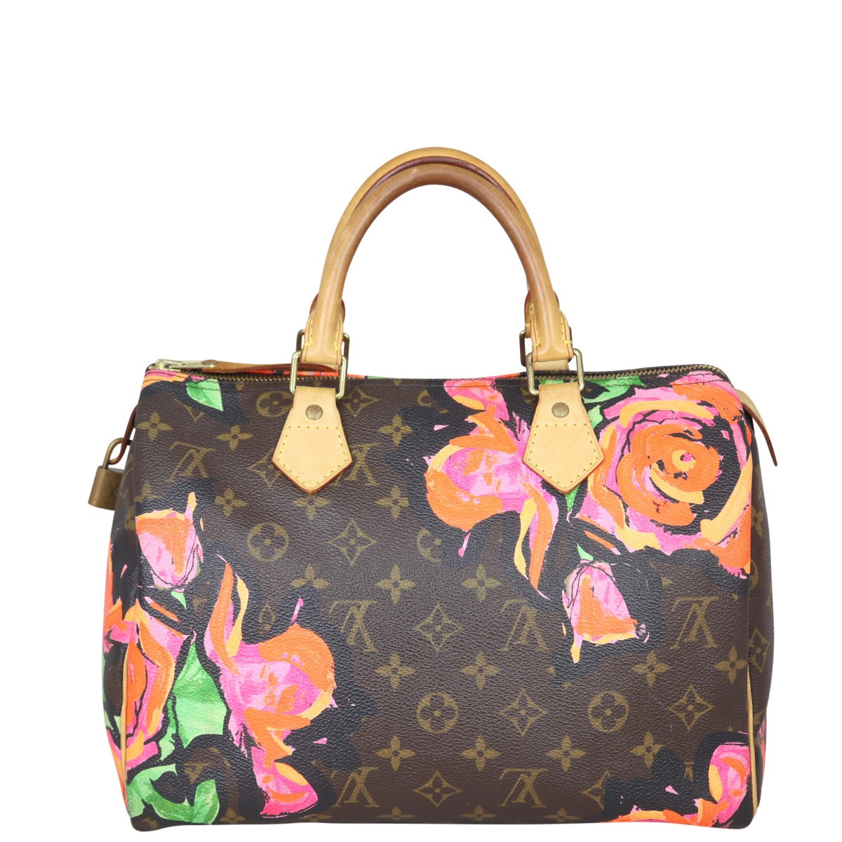Louis Vuitton Speedy 30 Monogram Roses Limited Edition Back
