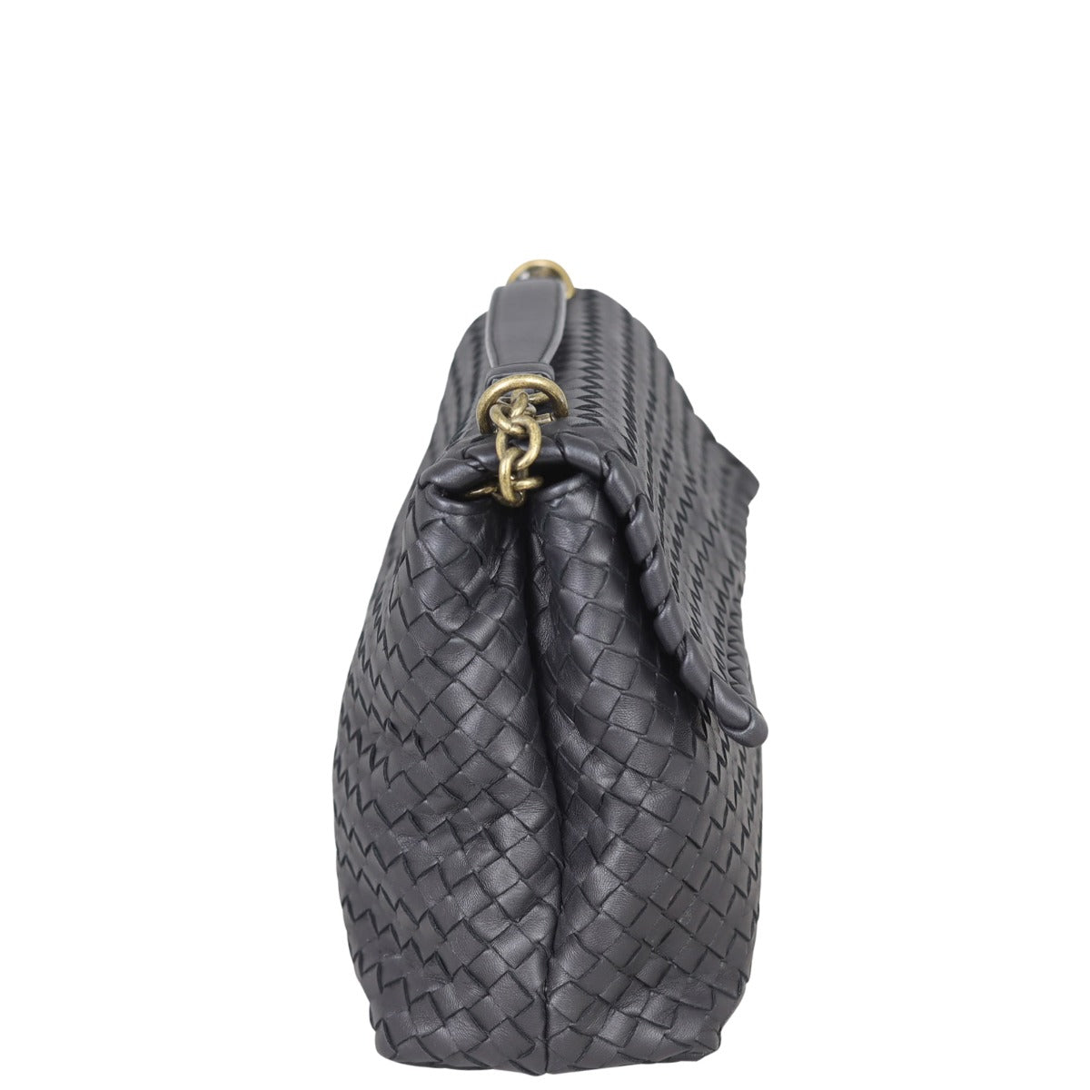 Bottega Veneta Intrecciato Medium Olimpia Bag Side

