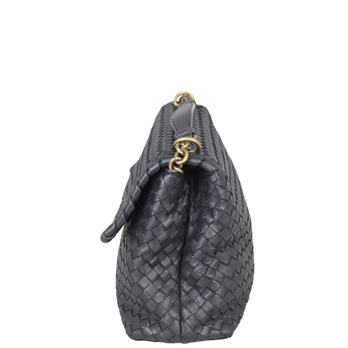 Bottega Veneta Intrecciato Medium Olimpia Bag Side
