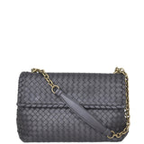 Bottega Veneta Intrecciato Medium Olimpia Bag Front
