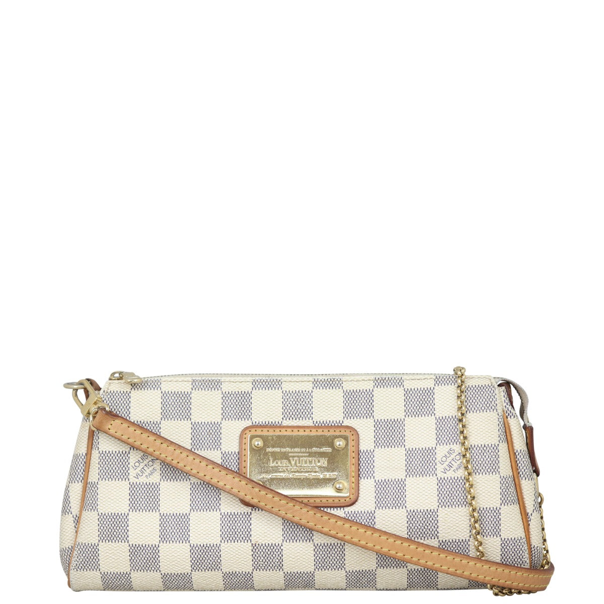 Louis Vuitton Eva Pochette Damier Azur Front
