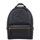 Gucci Soho Leather Chain Backpack Front
