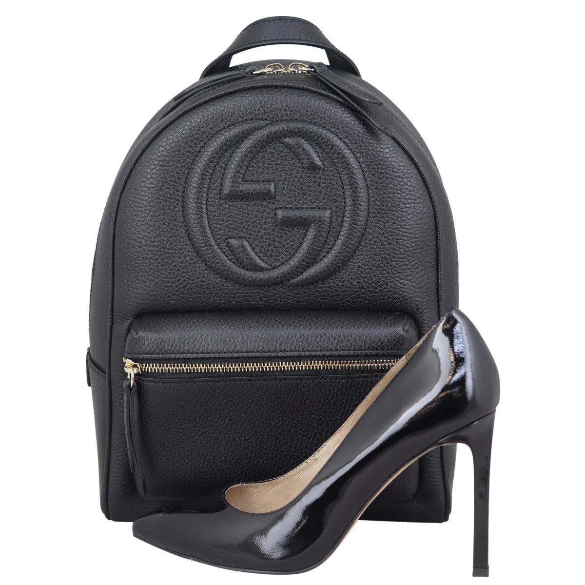 Gucci Soho Leather Chain Backpack Shoe
