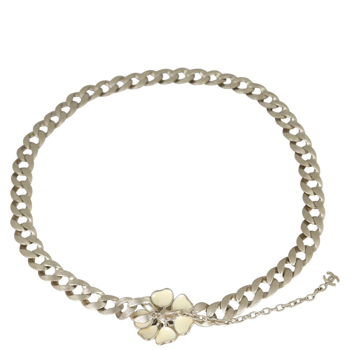 Chanel Camellia Chain Belt Back
