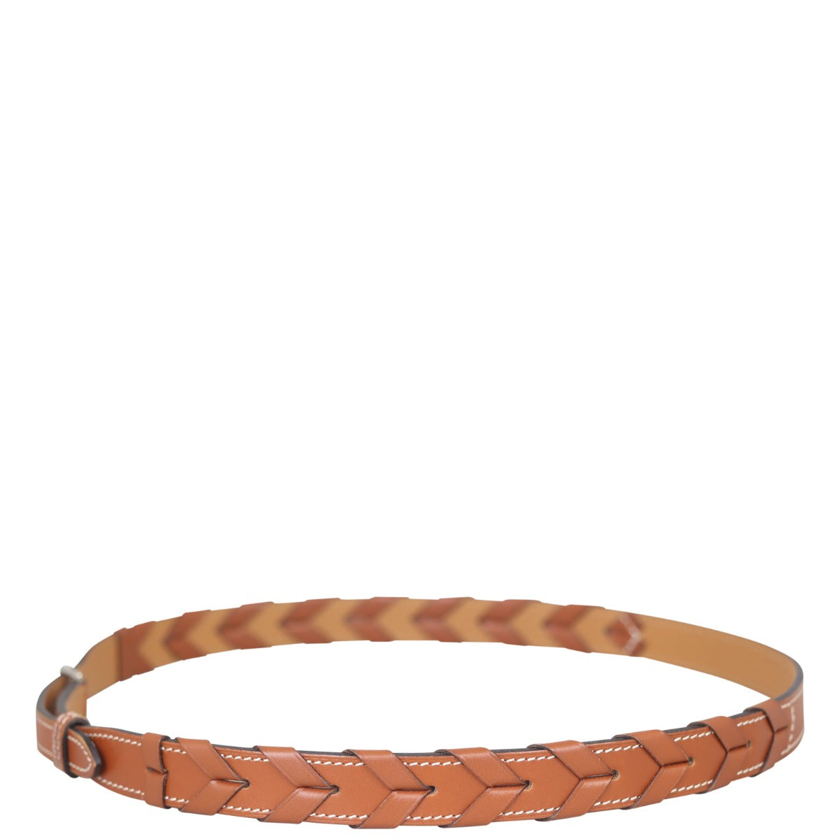 Hermes Braided Leather Belt Left Side
