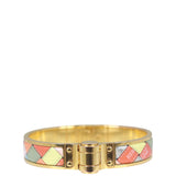 Hermes Hinged Enamel Bracelet Front

