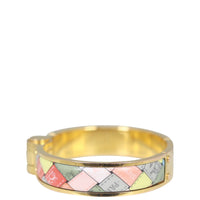 Hermes Hinged Enamel Bracelet Left Side
