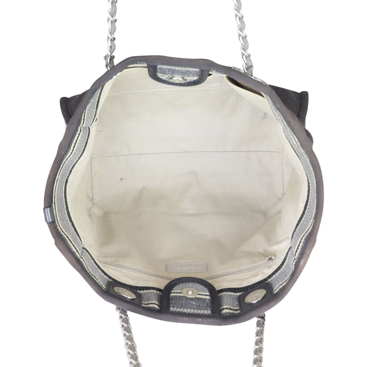 Chanel Deauville Small Tote Interior