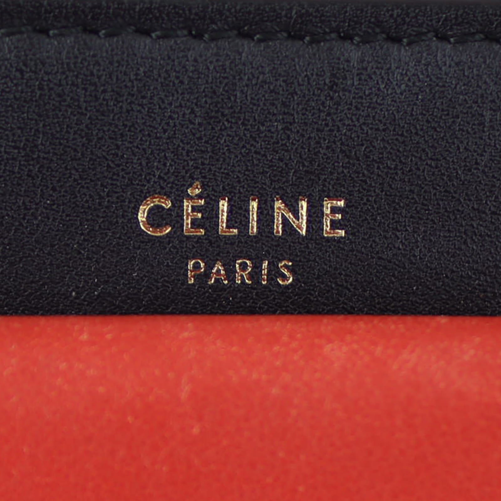 Celine Envelope Zip Pouch Bag Stamp