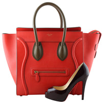 Celine Mini Luggage Tote front shoe