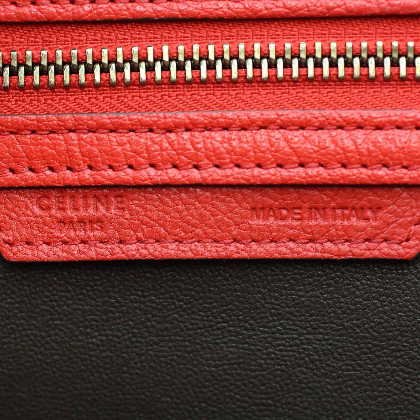 Celine Mini Luggage Tote stamp