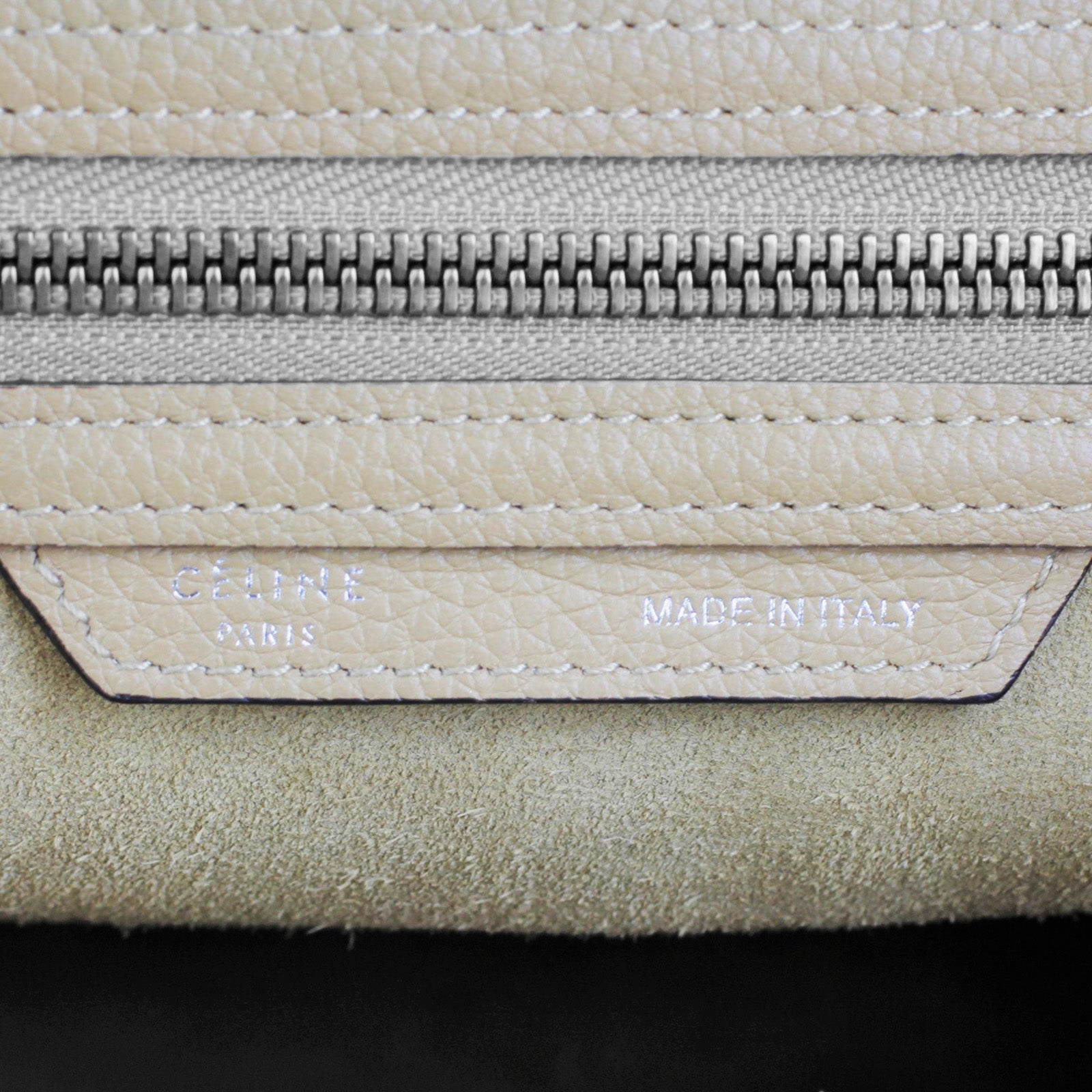 Celine Mini Luggage Tote Dune Stamp