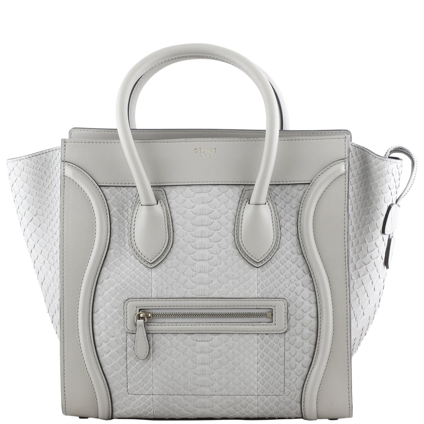 Celine Mini Luggage Tote Python Front