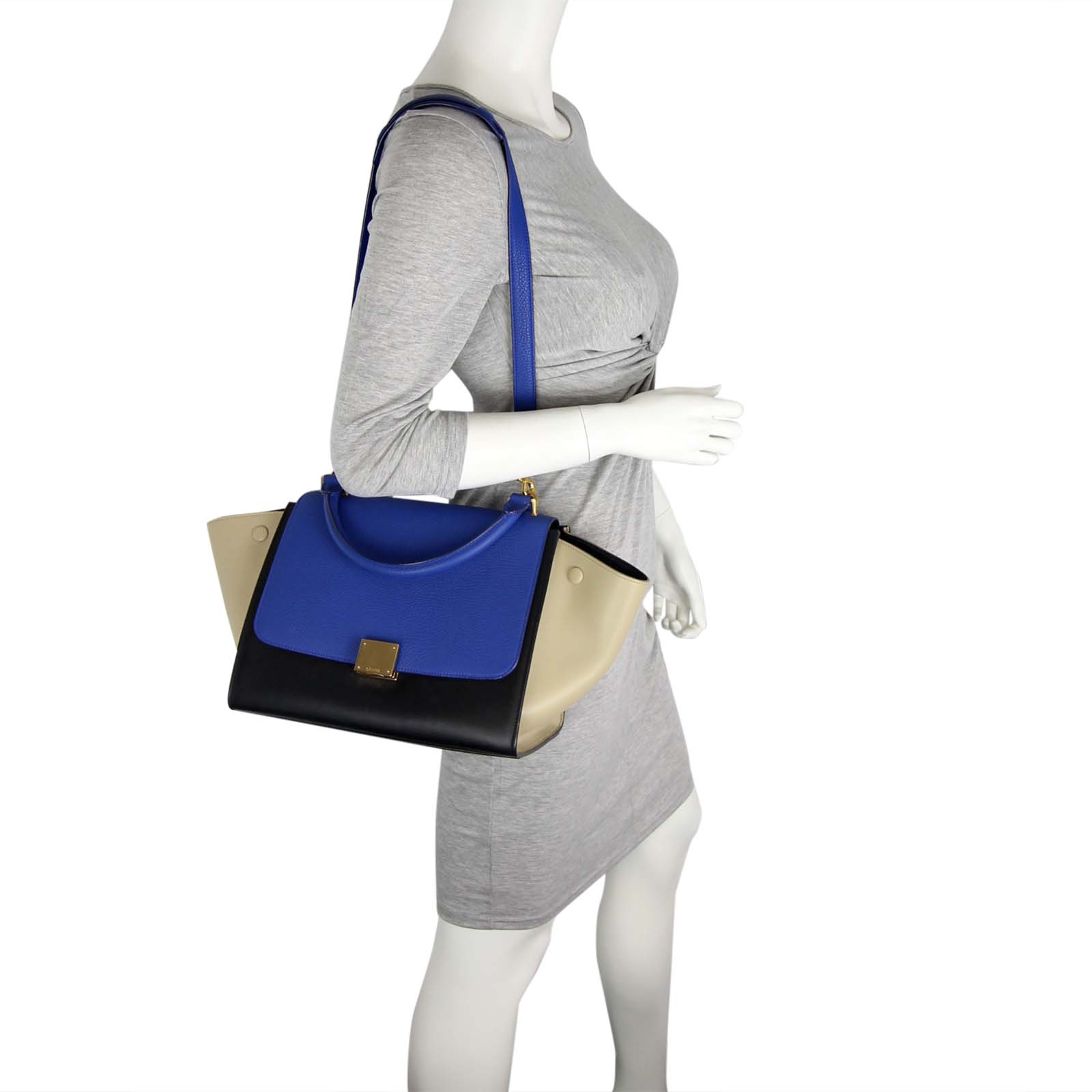 Celine Trapeze Tricolour Small Scale