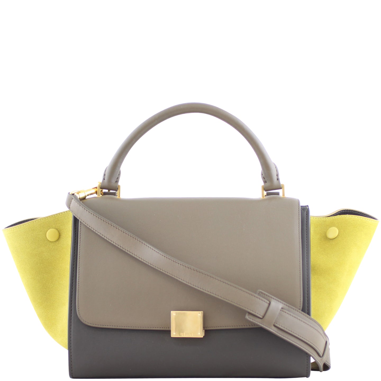 Celine Trapeze Tricolour Small Front