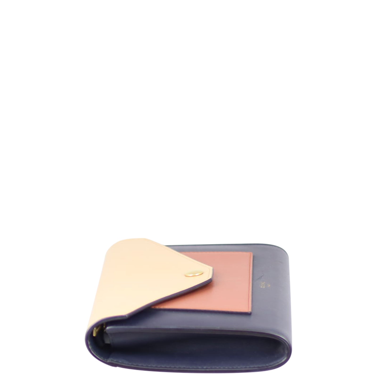 Celine Tricolour Pocket Envelope Wallet on Chain Side