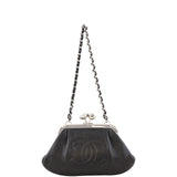 Chanel CC Kisslock Clutch Front