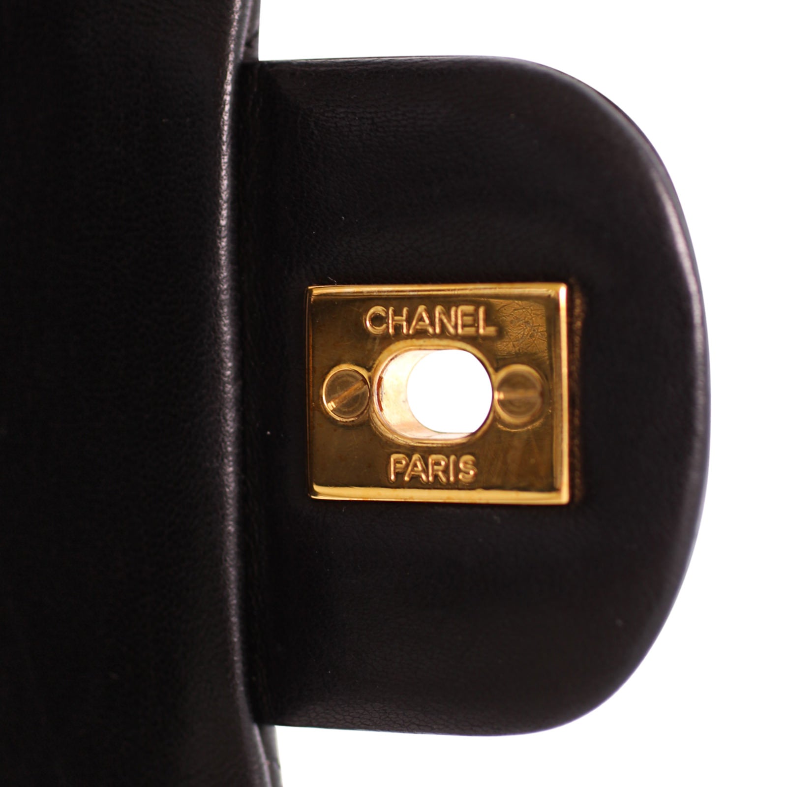 Chanel Classic Double Flap Bag Vintage Plate