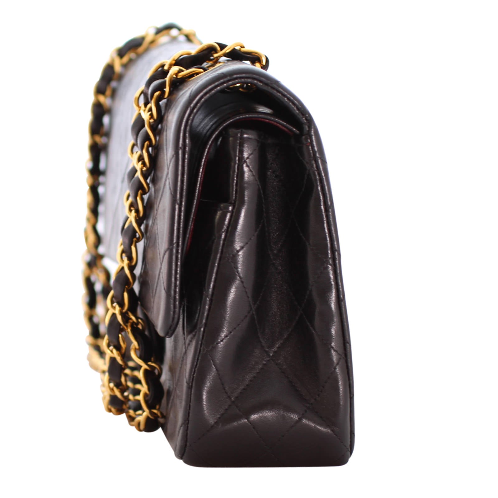 Chanel Classic Double Flap Bag Vintage Side