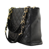Chanel Petite Shopping Tote Side Angle
