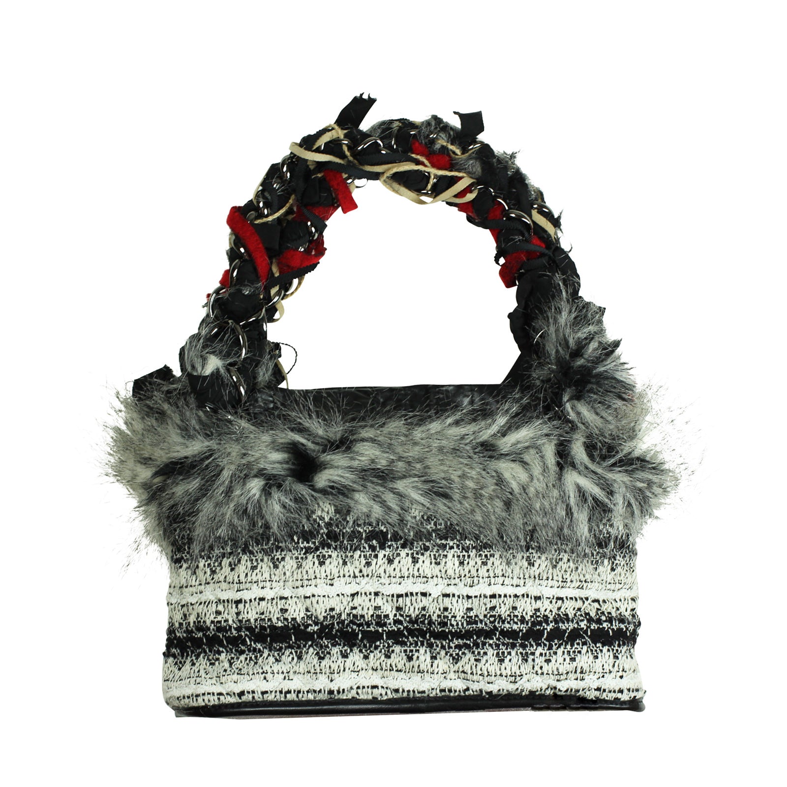 Chanel Fur Tote Back