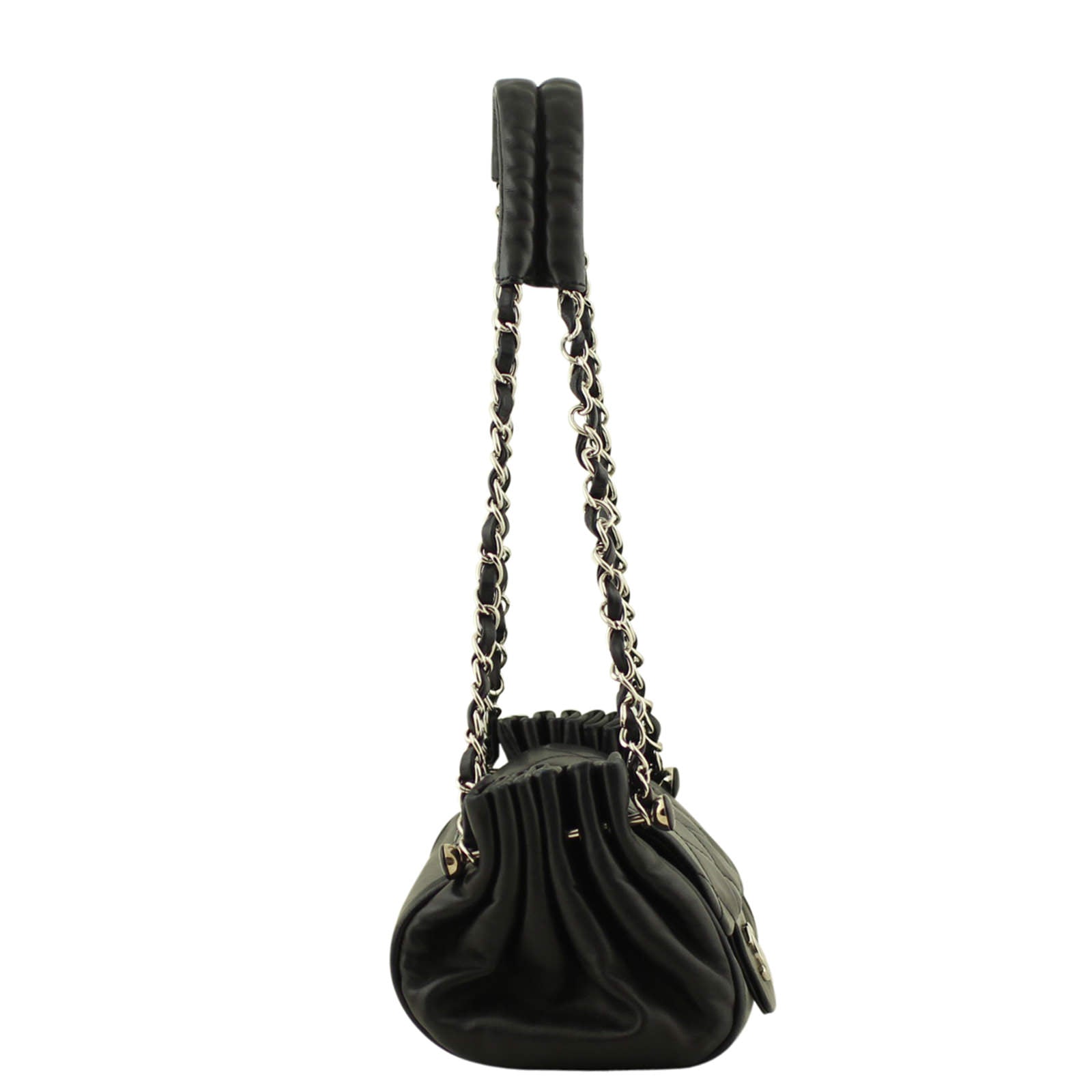 Chanel Accordion Flap Bag Side