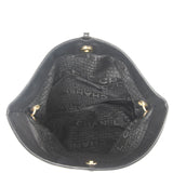 Chanel Ball Charm Black Lambskin Leather Hobo Bag Interior