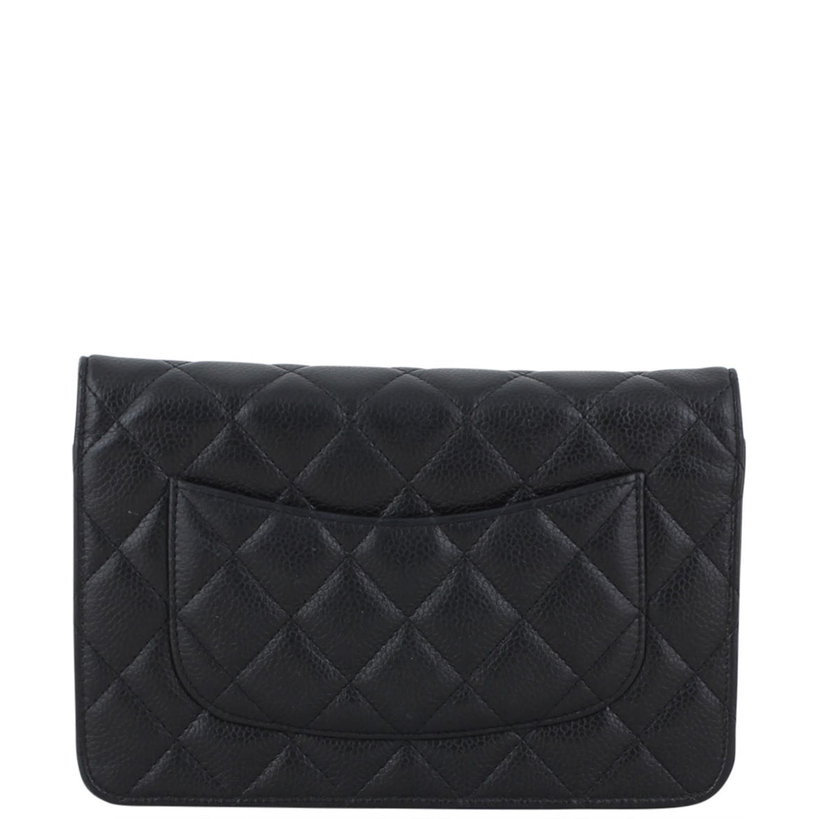 Chanel Wallet on Chain Caviar Back