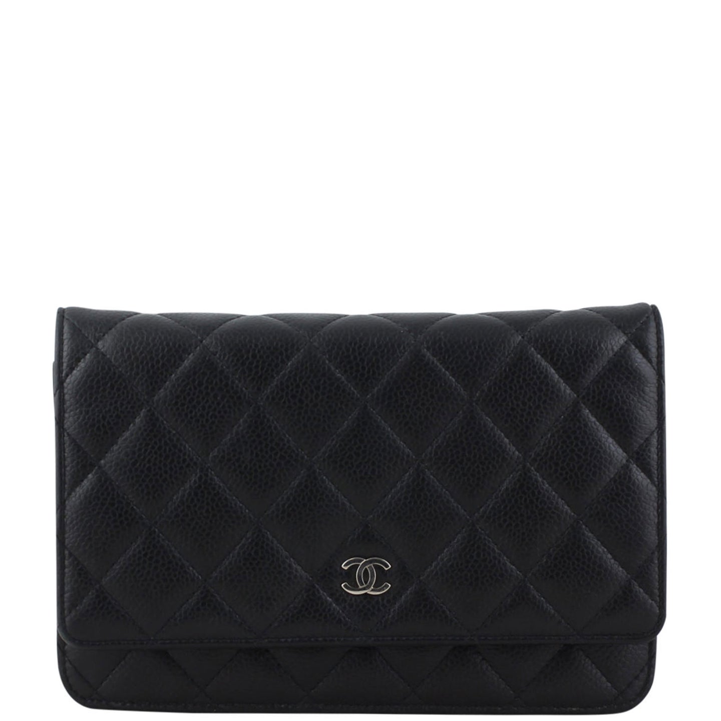 Chanel Wallet on Chain Caviar Front