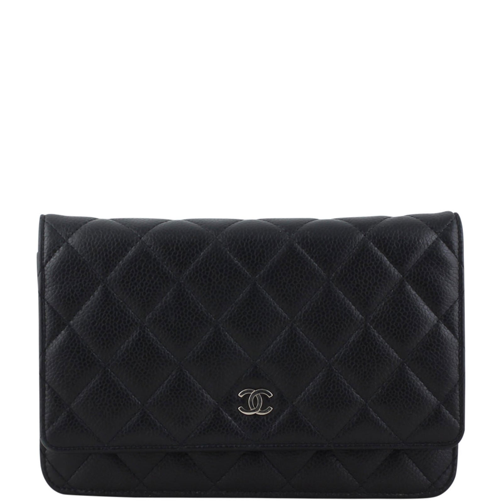 Chanel Wallet on Chain Caviar Front