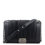 Chanel Pleated Boy Old Medium Front