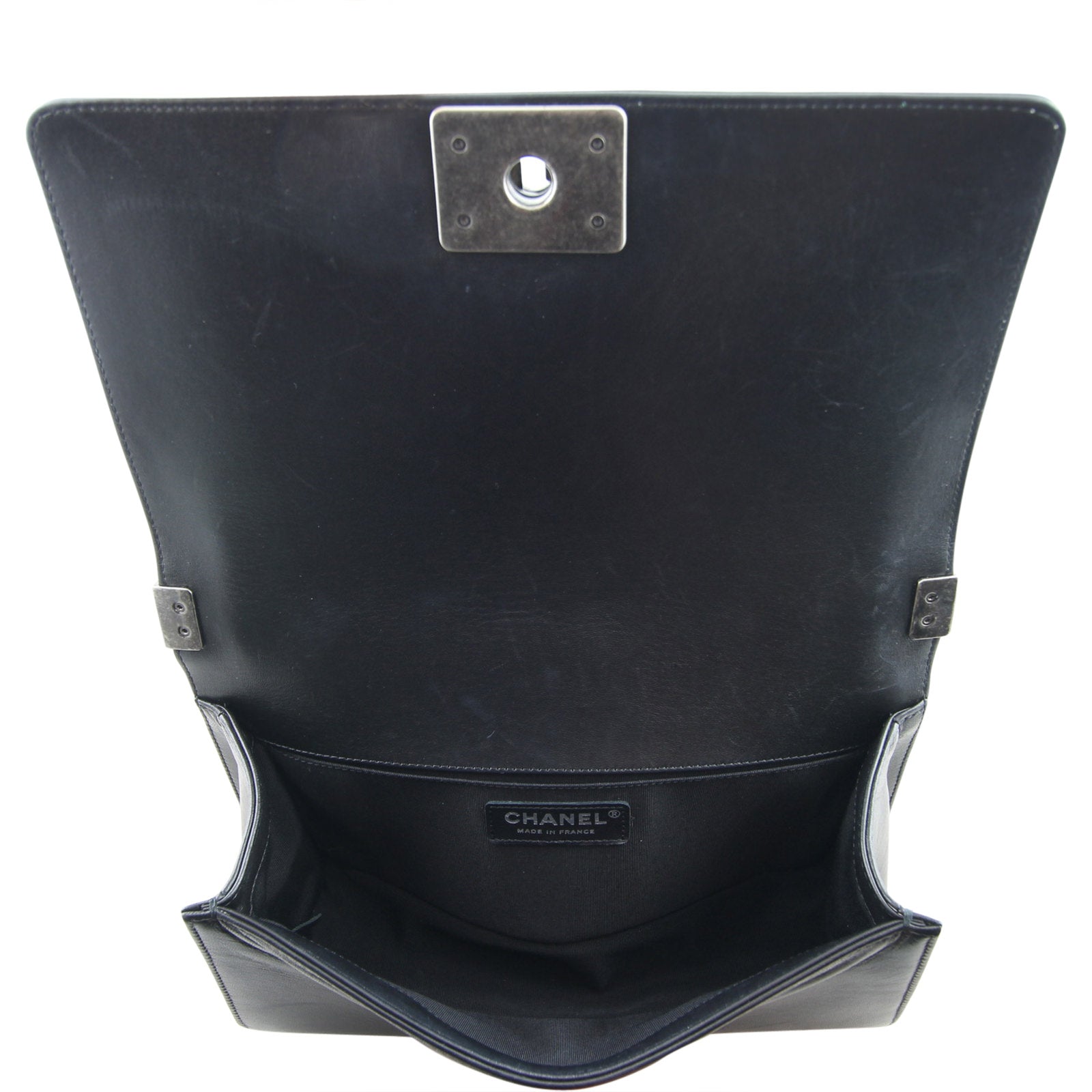 Chanel Pleated Boy Old Medium Interior