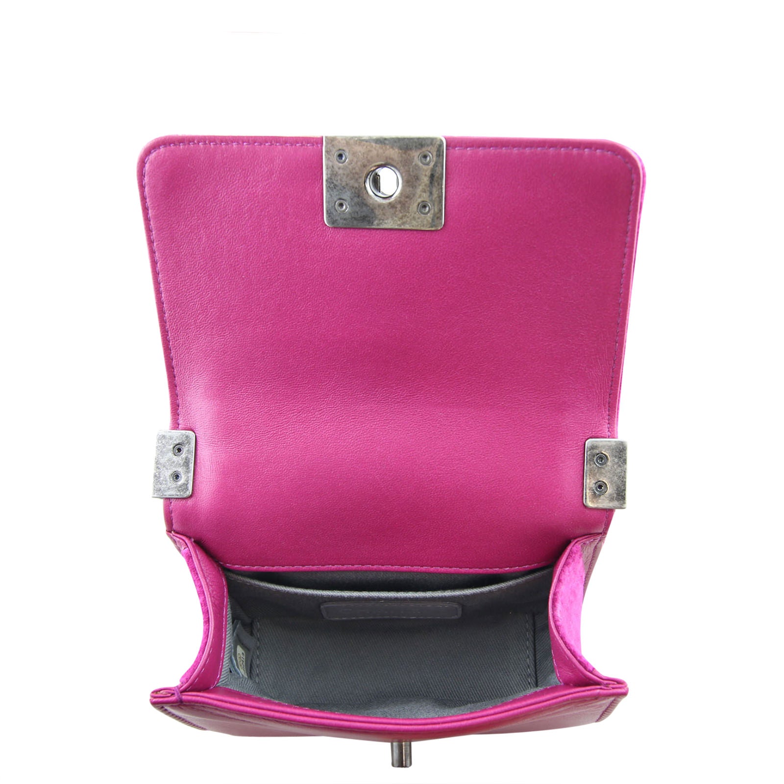 Chanel Boy Bag Mini Velvet interior