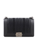 Chanel Pleated Boy Old Medium Front