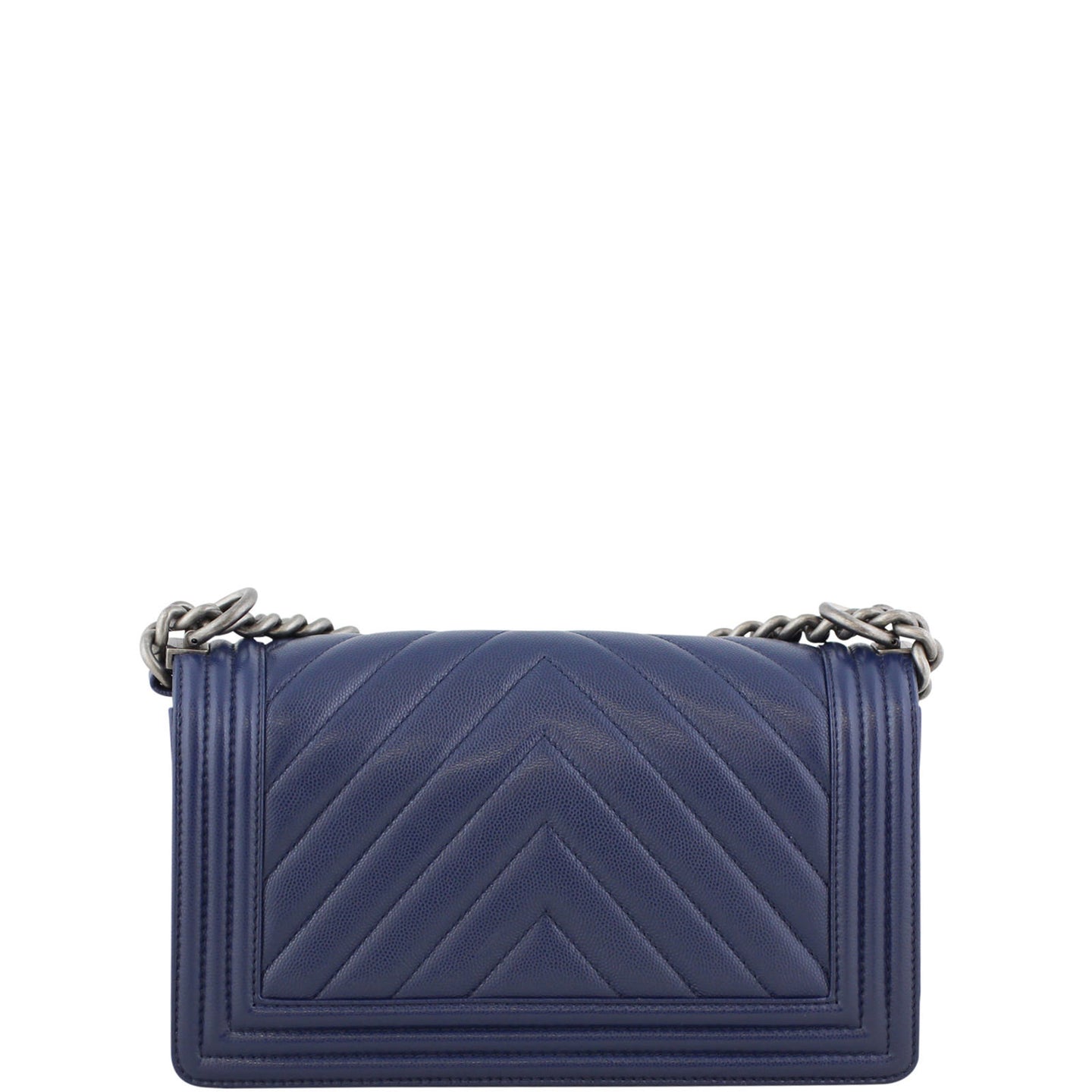 Chanel Boy Chevron Old Medium Back