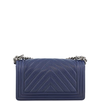 Chanel Boy Chevron Old Medium Back