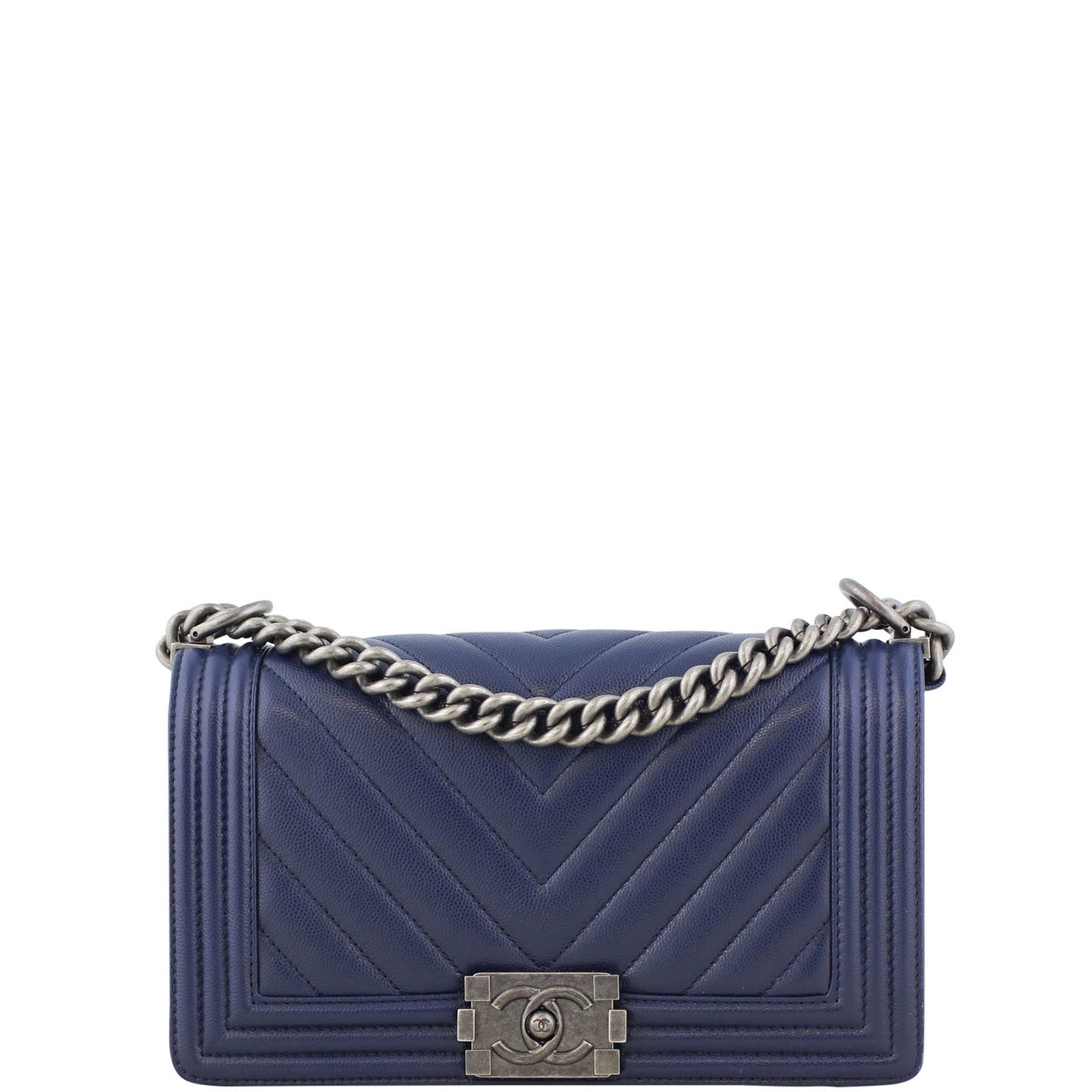 Chanel Boy Chevron Old Medium Front