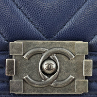 Chanel Boy Chevron Old Medium Lock