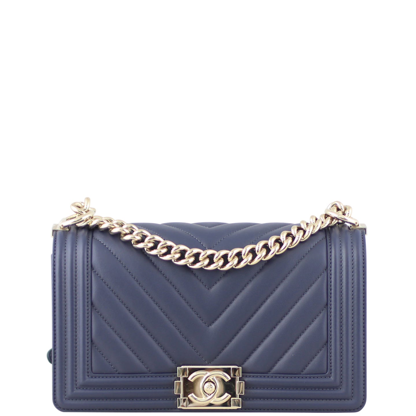 Chanel Boy Chevron Old Medium Front