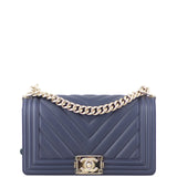 Chanel Boy Chevron Old Medium Front