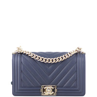Chanel Boy Chevron Old Medium Front