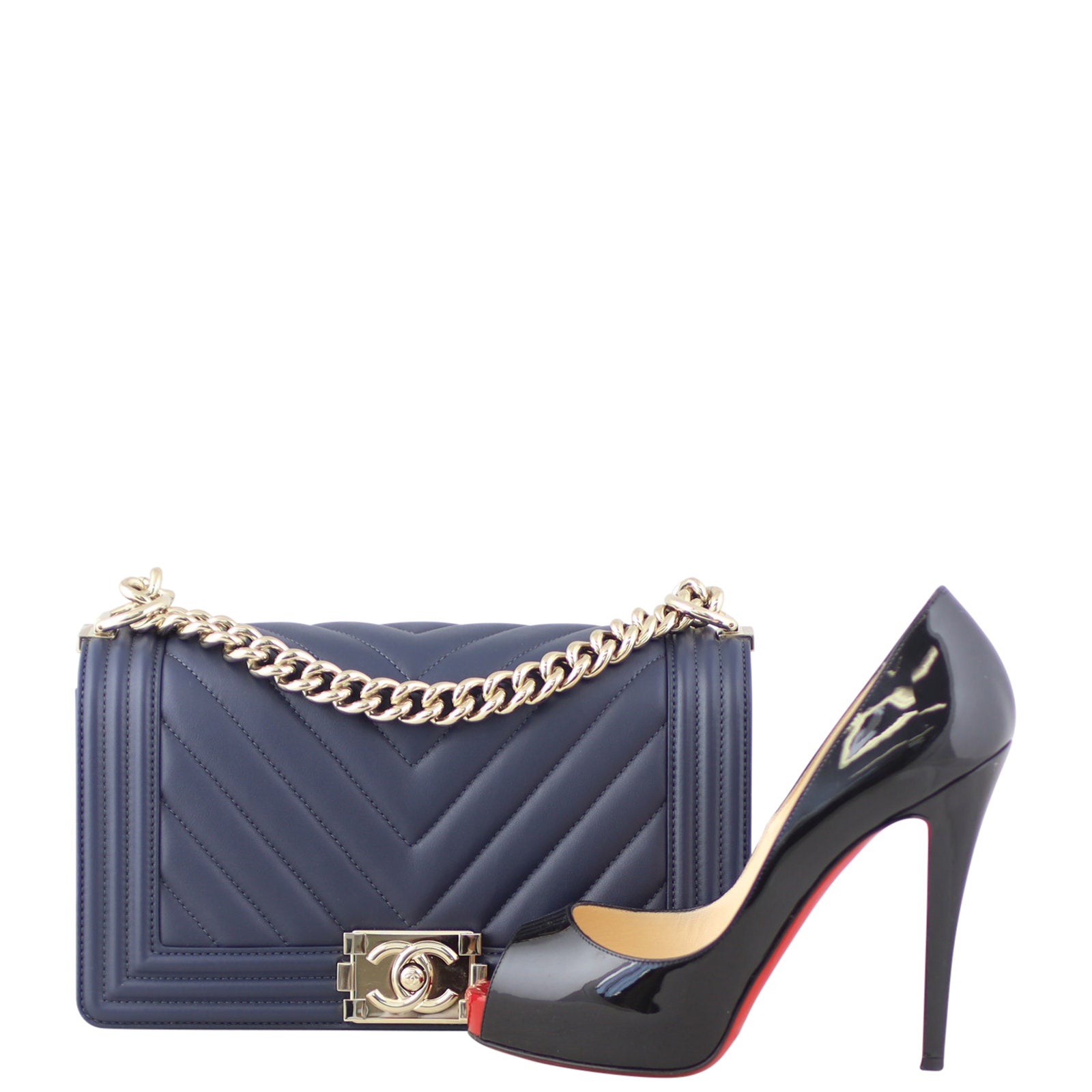 Chanel Boy Chevron Old Medium