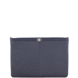 Chanel Boy Chevron O-Case Large Front