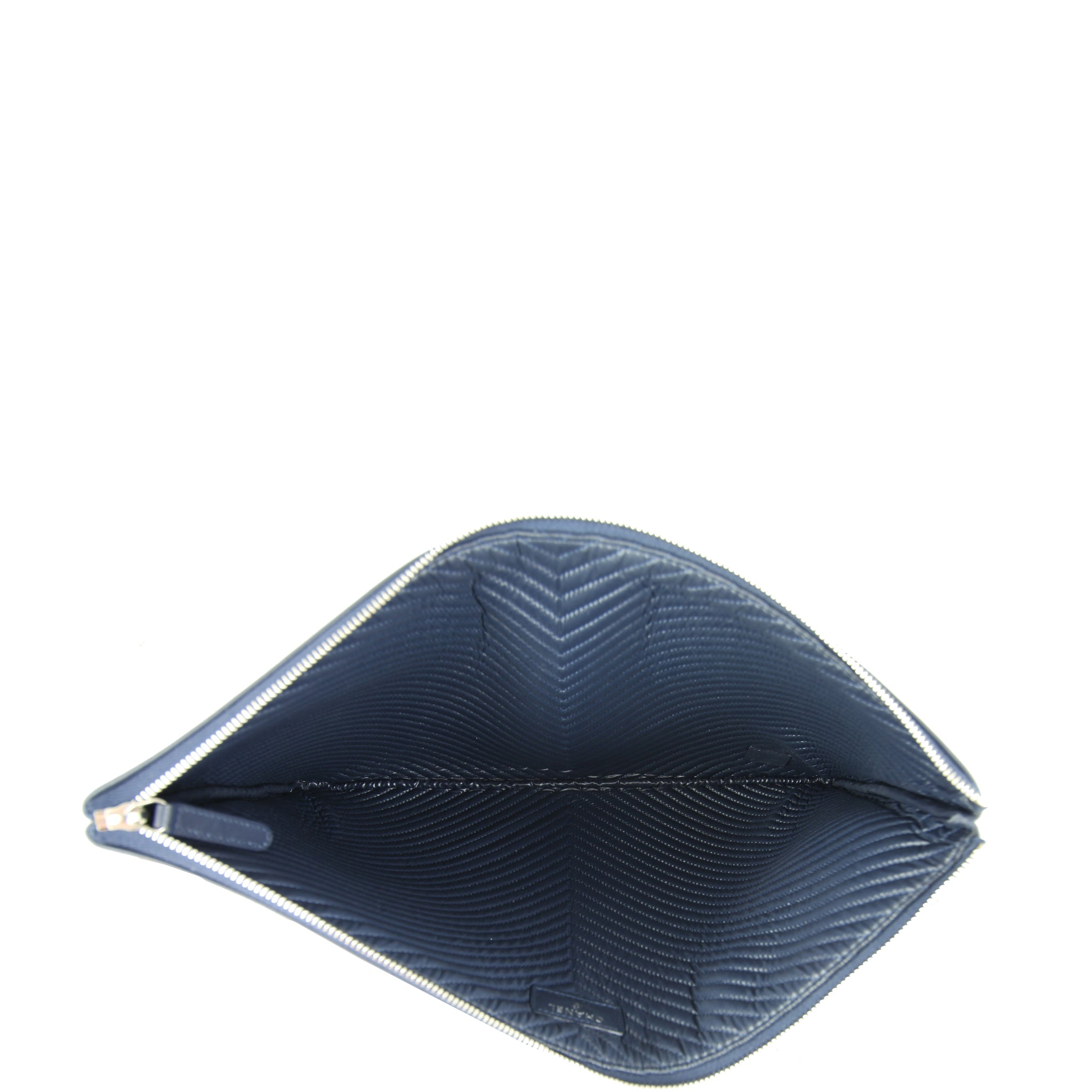 Chanel Boy Chevron O-Case Large Interior